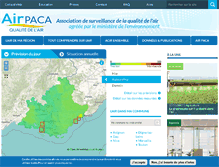 Tablet Screenshot of airpaca.org